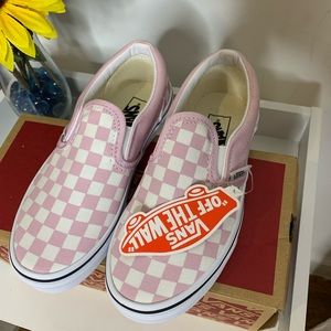 Brand new pink checker vans.